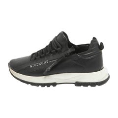 Givenchy Black Leather Spectre Lace Up Sneakers Size 41
