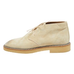Christian Louboutin Grey Suede Ankle Length Boots Size 44