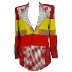 Jean Paul Gaultier Vintage Cyberbaba Body Illusion Blazer USA Size 10 2
