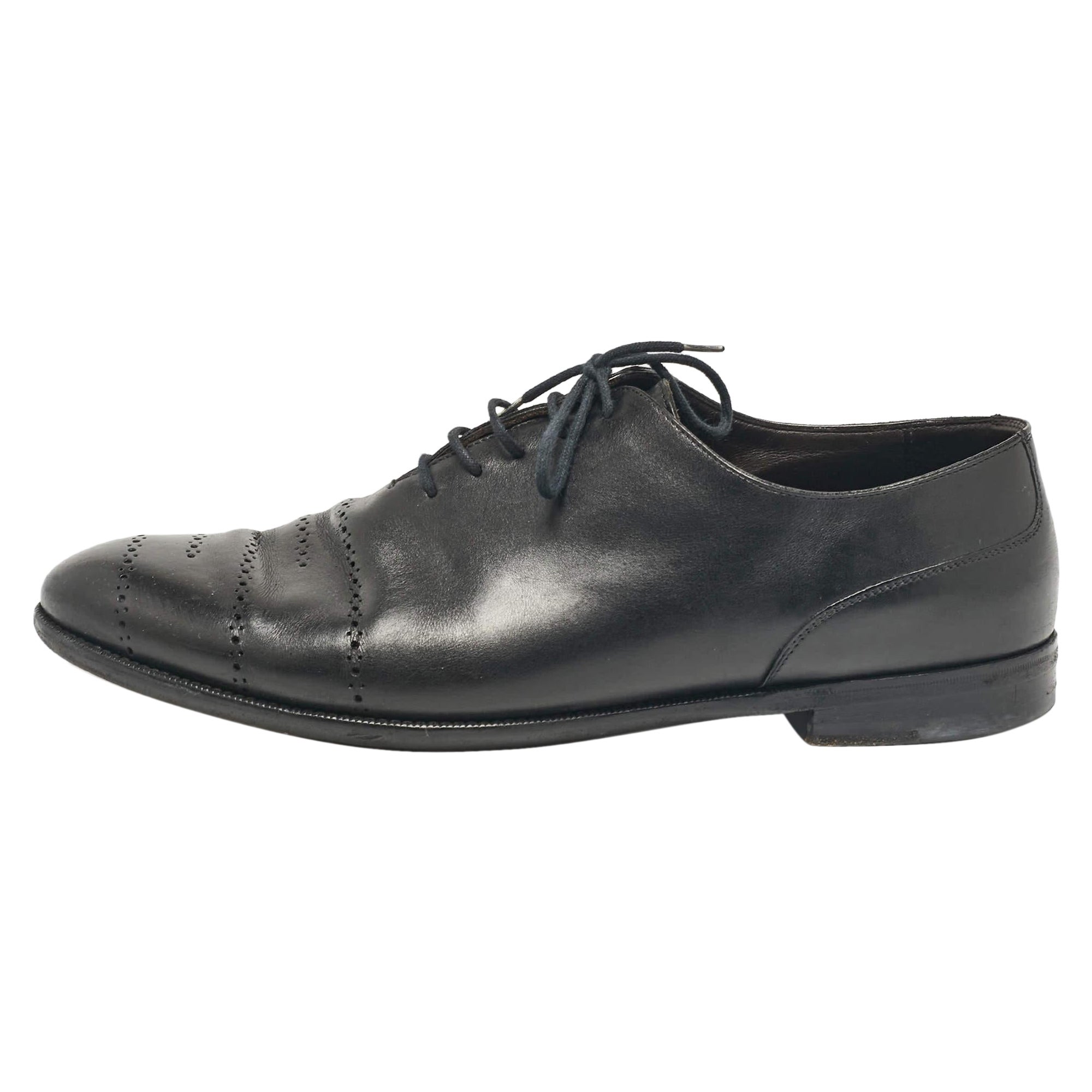 Bottega Veneta Oxfords noirs à lacets, taille 45