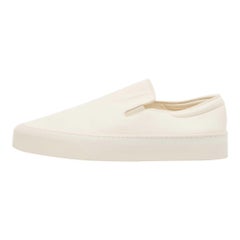 The Row White Leather Dean Slip On Sneakers Size 40