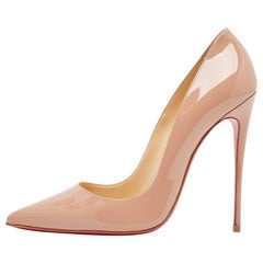 Christian Louboutin Dusty Pink Patent Leather So Kate Pumps Size 39