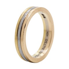 Cartier Vendome Louis 18k Three Tone Gold Wedding Band Ring Size 48