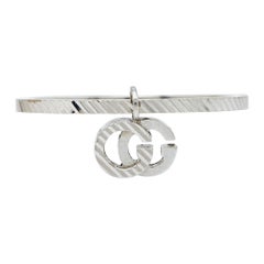 Gucci GG Running Anillo Colgante Oro Blanco 18k Talla 56