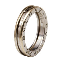 Bvlgari B.Zero1 1-Band 18k White Gold Ring Size 59