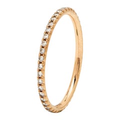 Tiffany & Co. Tiffany Metro Diamant 18k Rose Gold Ring Größe 53
