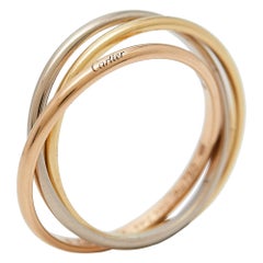 Cartier Trinity 18k Three Tone Gold XS Model Ring Size 51