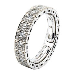 Anello Damiani Belle Epoque con diamanti in oro bianco 18k Misura 62