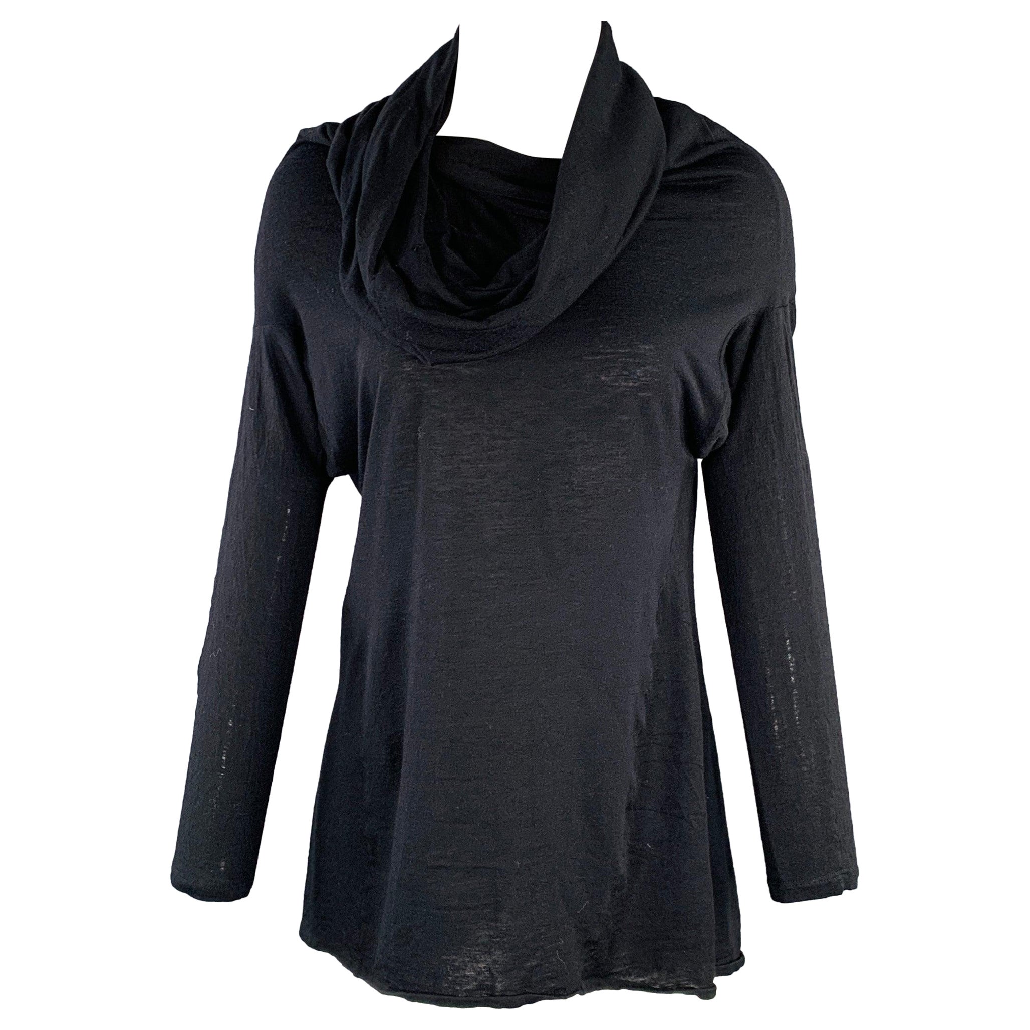 Alexander McQueen Taille 4 Pull à col bénitier en viscose noire