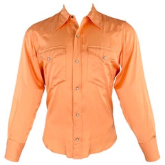 DRIES VAN NOTEN Taille 36 Orange Western à manches longues