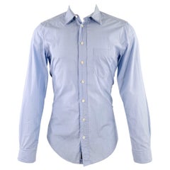 D&G by DOLCE & GABBANA Talla 38 Camisa azul de manga larga y un bolsillo