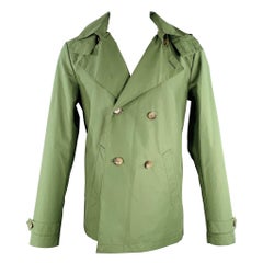 LARDINI Grüne doppelreihige Jacke, Größe 40
