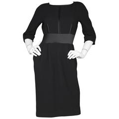 J. Mendel Black 3/4 Sleeve Dress 4