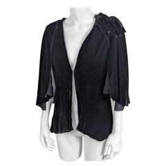 Art Deco Silk Velvet Capelet