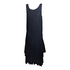 Antique Elegant Art Deco Silk Velvet Dance Dress