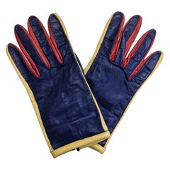Graphic Color Blocked Gloves