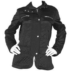 Postcard Black Nylon Quilted Jacket sz US8 11