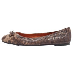 Marc by Marc Jacobs Ballerines en cuir Brown Karung Taille 38.5