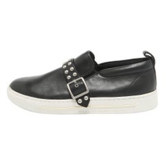 Marc by Marc Jacobs Black Leather Slip On Sneakers Size 37