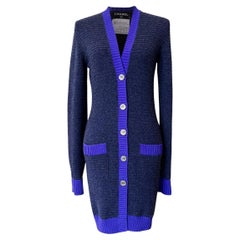 Chanel Paris / London CC Crown Buttons Cashmere Cardigan 36 FR
