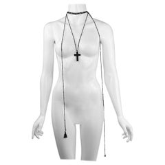 Unworn / New Gucci by Tom Ford Fall 2002 Archival Runway Cross Choker Necklace