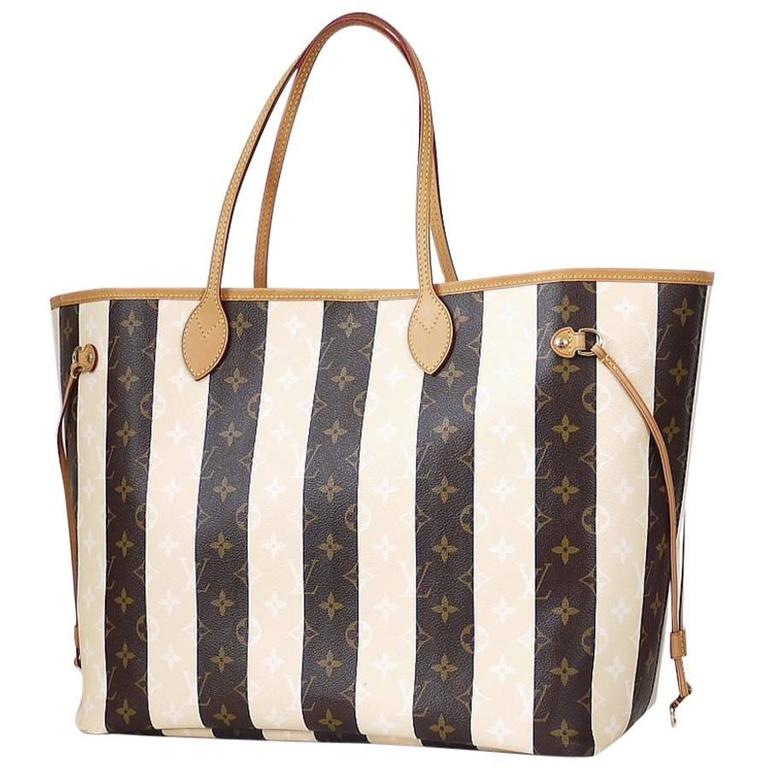 Louis Vuitton Monogram Neverfull Rayures GM Limited Edition at 1stdibs