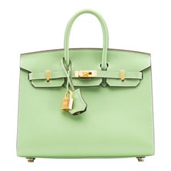 Hermes Birkin 25 HSS VIP Order Vert Criquet NEW Full-Set