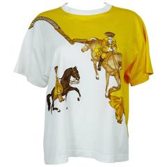 Hermès Vintage "Reprise" Print Cotton T-Shirt 4