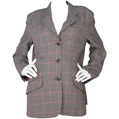 Holland & Sherry Houndstooth Wool Jacket sz US14 9