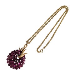 Trifari Fuschia Swarovski-Kristall-Anhänger
