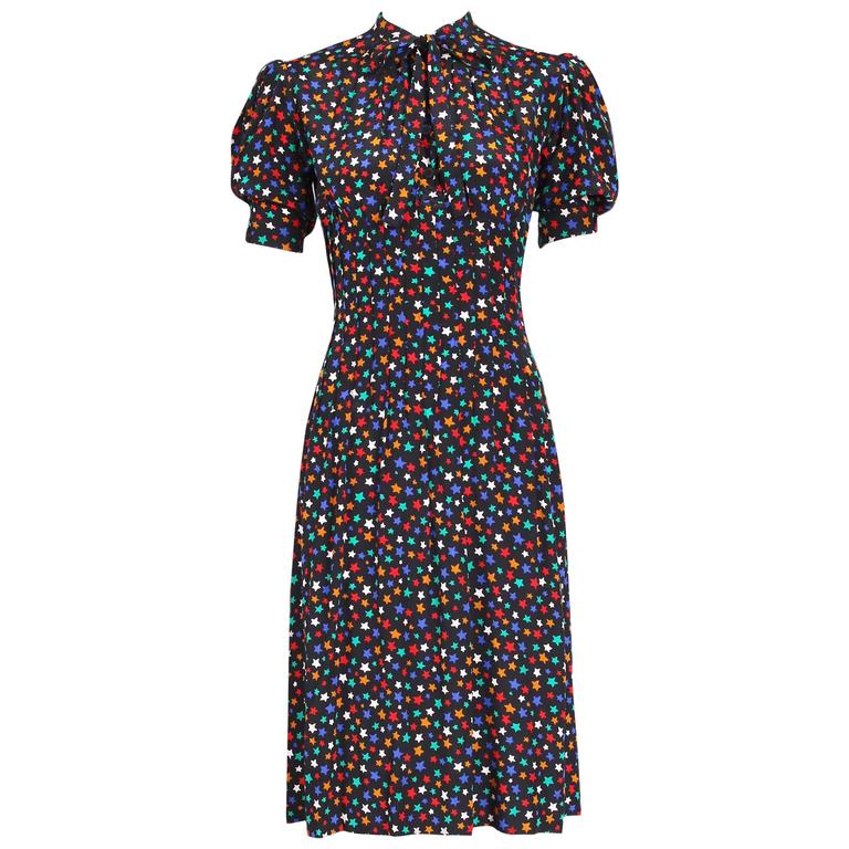 Saint laurent star dress cheap