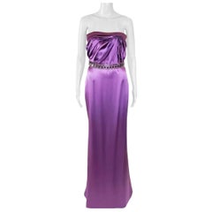 2009 Vintage Versace - Vestito senza spalline in ametista impreziosito - 38 - 2 NWT