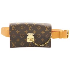 Louis Vuitton Monogram Canvas S Lock Belt Pouch