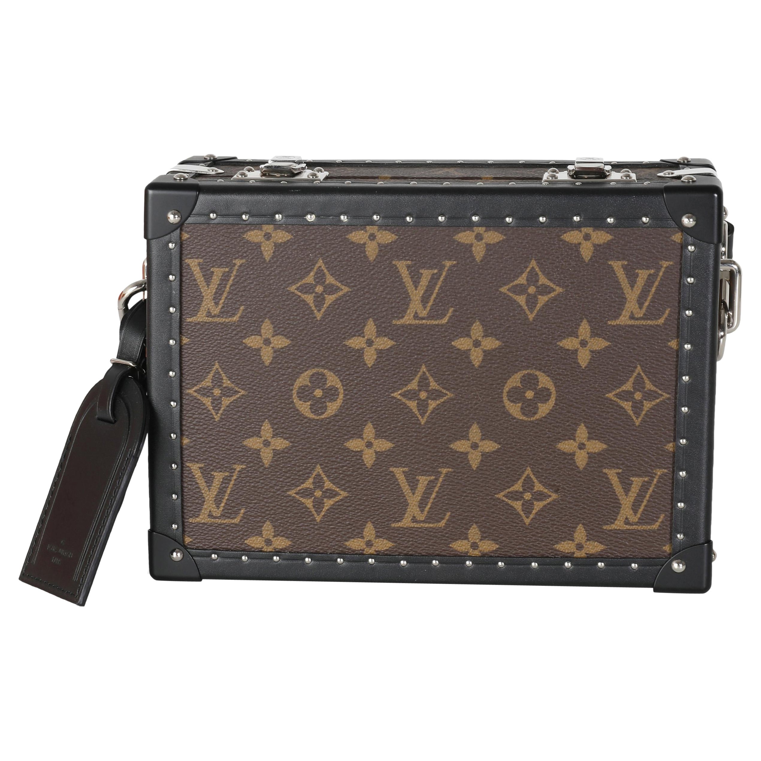 Louis Vuitton Monogram Macassar Canvas Clutch Box