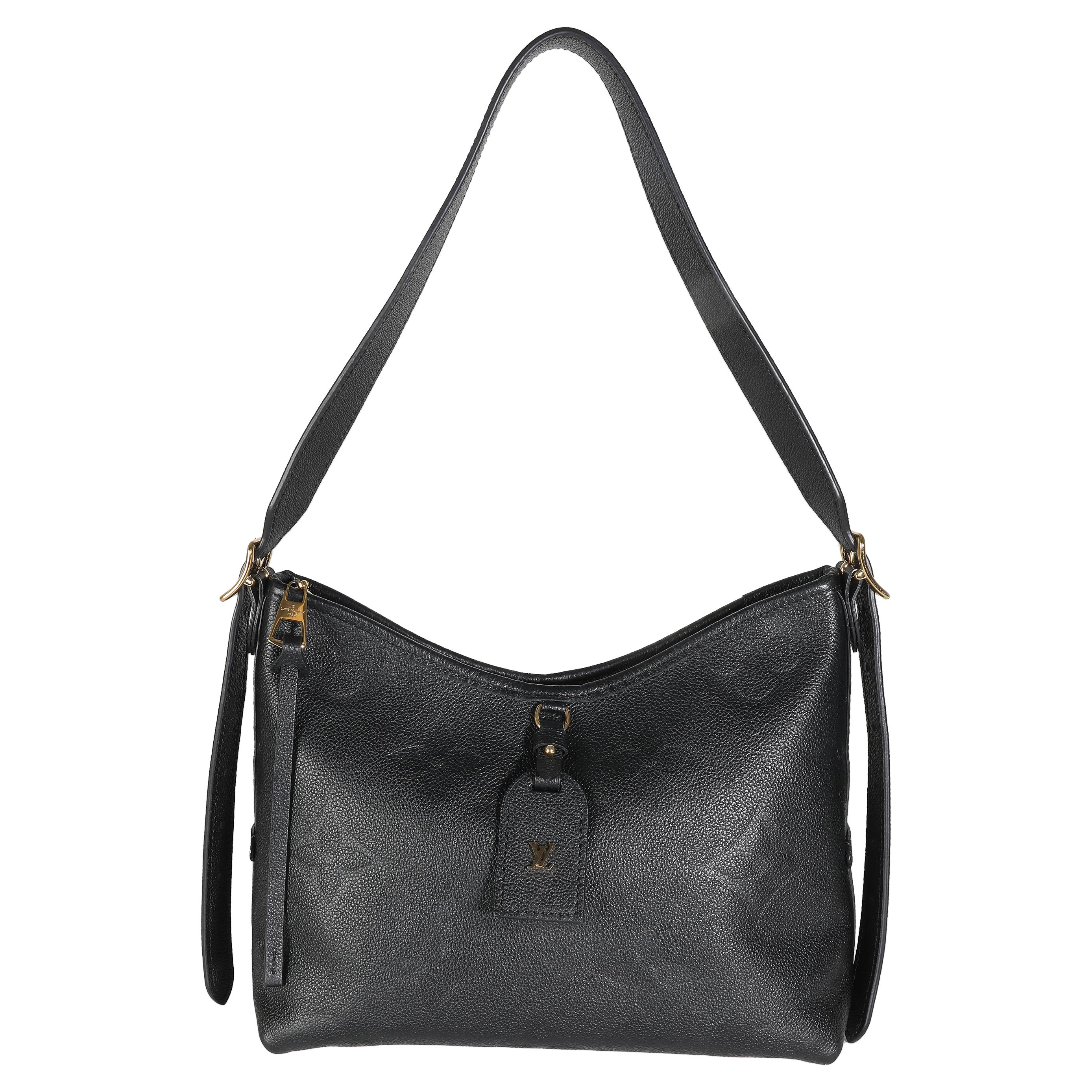 Louis Vuitton Black Giant Monogram Empreinte Carryall PM For Sale
