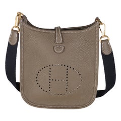 Hermès Bleu Indigo Etoupe Clemence Amazone Evelyne TPM GHW