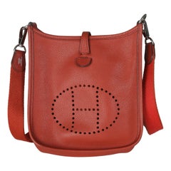 Hermès Cuivre Epsom Mini Evelyne TPM PHW