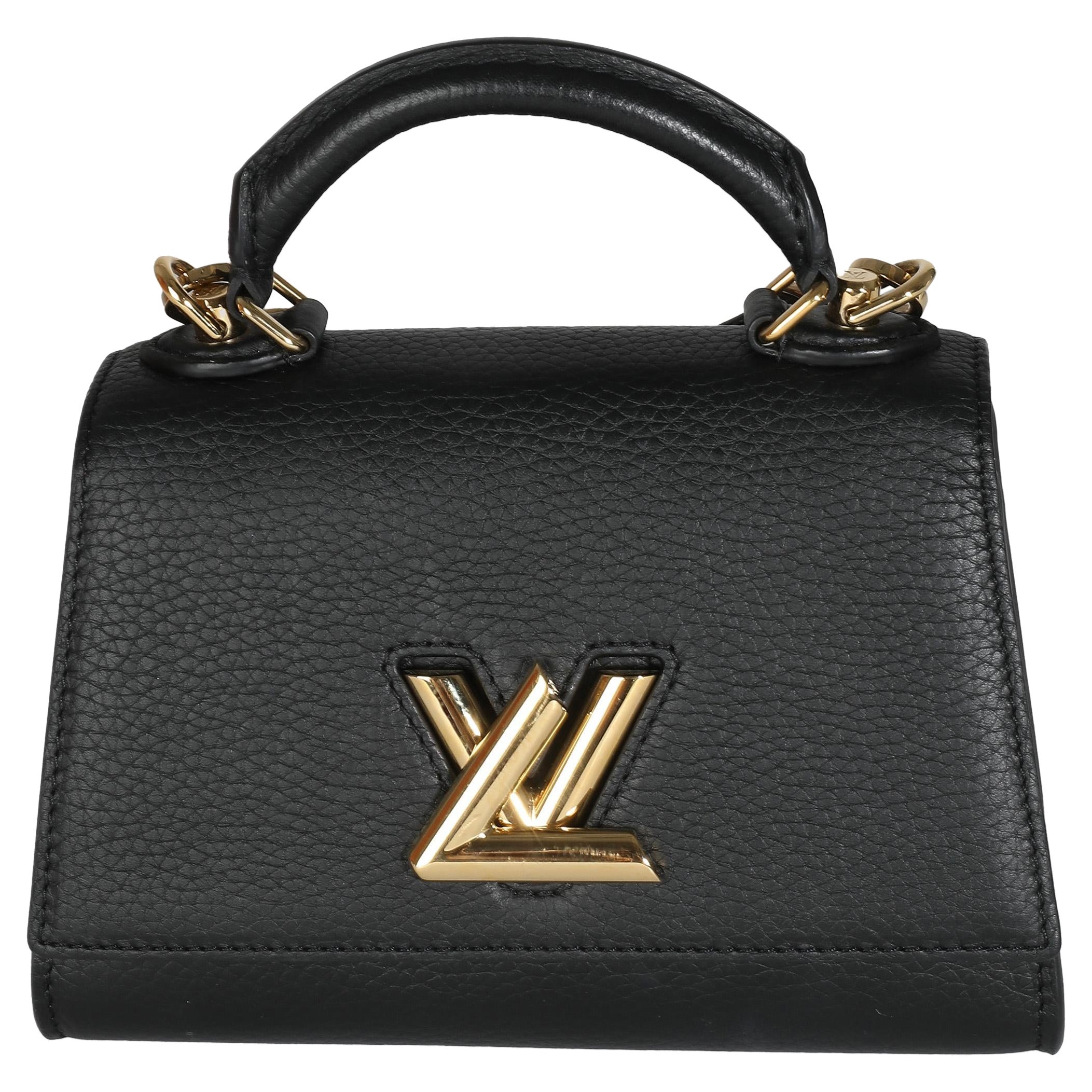 Louis Vuitton Black Taurillon Twist One Handle BB For Sale