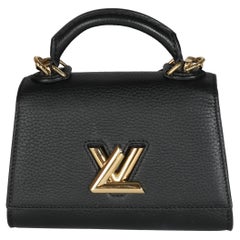 Louis Vuitton Taurillon Twist nero a un manico BB