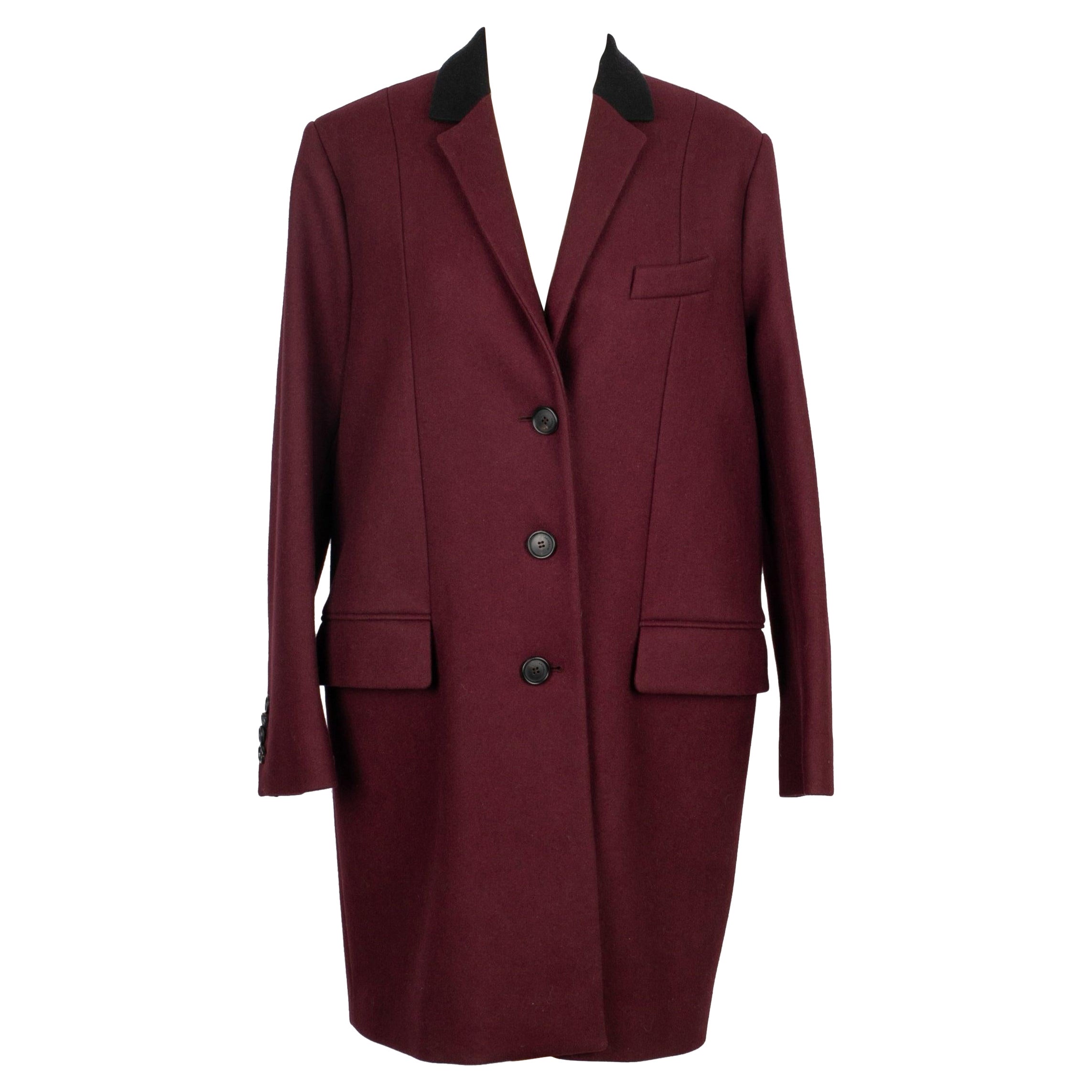 Givenchy  Coates in lana color prugna in vendita