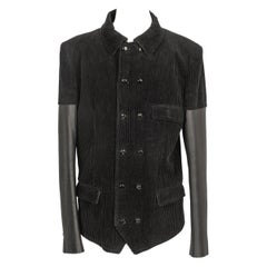 Jean-Paul Gaultier Black Corduroy Men Jacket, 2012
