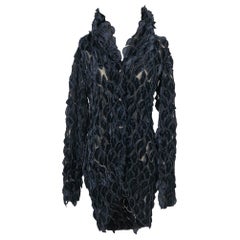 Romeo Gigli Cardigan long en velours de soie
