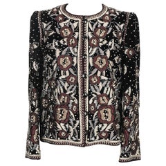 Yves Saint Laurent Schwarze Samtjacke