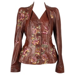Christian Dior Brown Calfskin Jacket, 2005