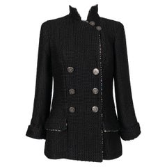 Chanel 'Scales' Black Tweed Jacket