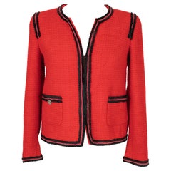Chanel Short Red Wool Jacket 'Paris-Moscow', 2009