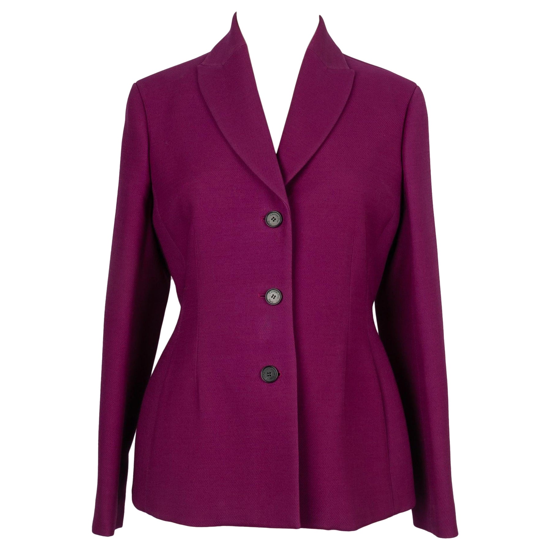 Christian Dior Plum-color Suit Jacket For Sale