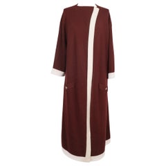 Chanel Cardigan long bordeaux en cachemire