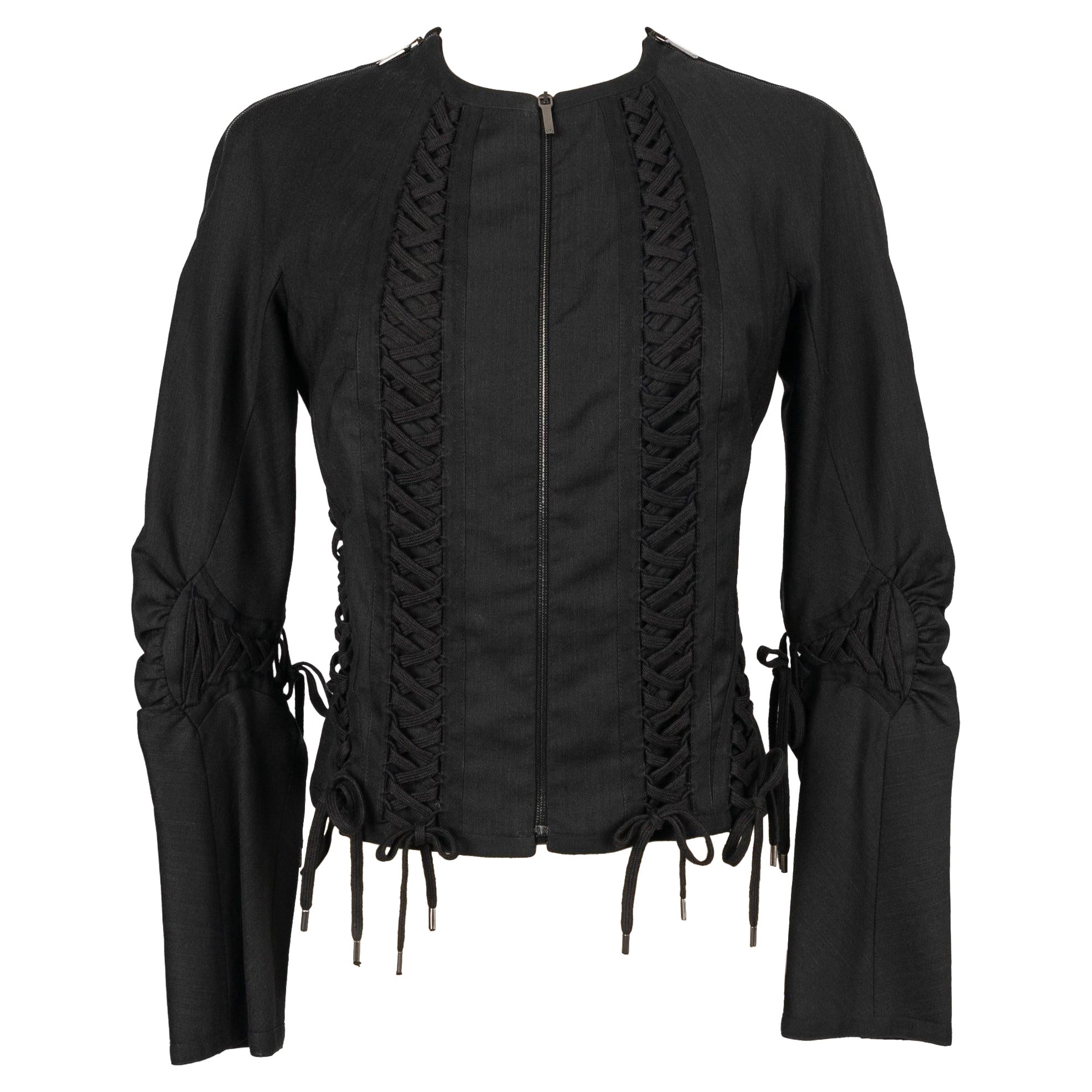 Christian Dior Black Jacket, 2002 For Sale