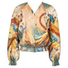 Hermès Silk Bomber-style Jacket